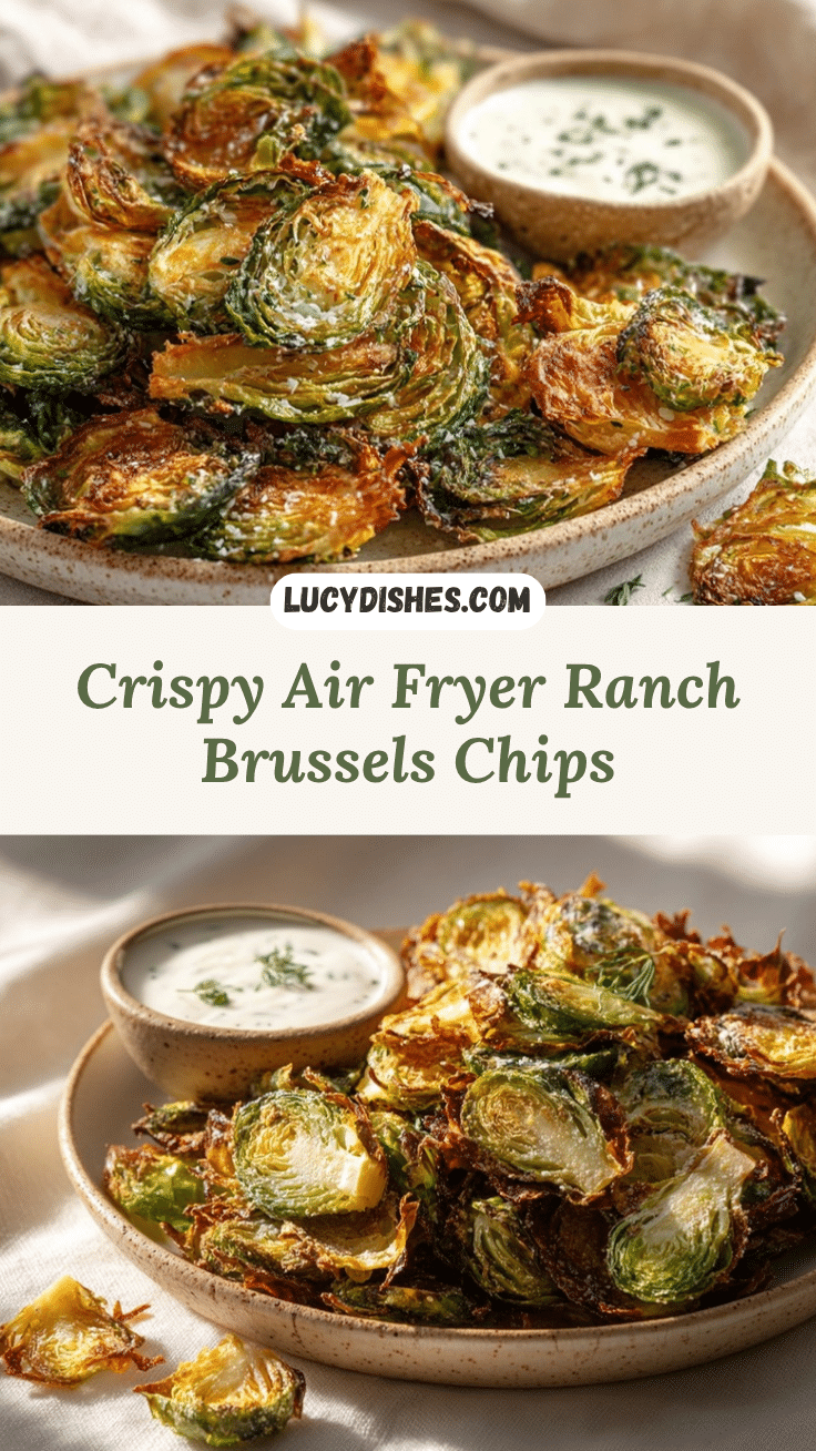 air fryer Brussels sprout chips recipe