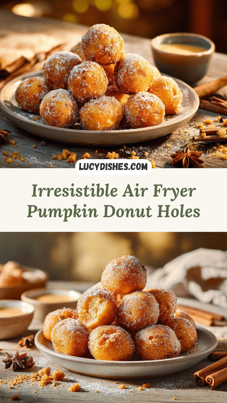 air fryer pumpkin donut holes recipe