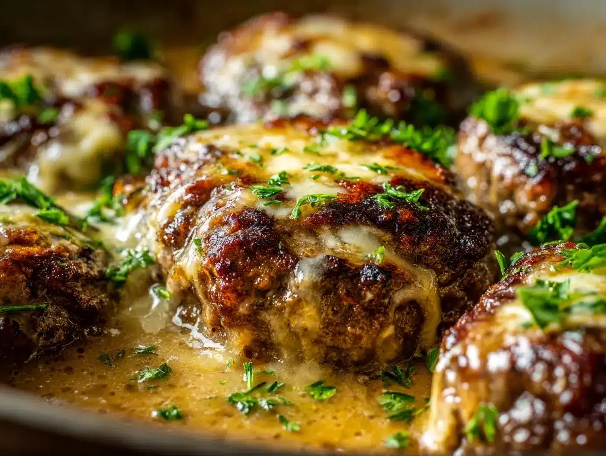 Amish Hamburger Steak Bake preparation steps