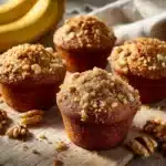 banana nut muffins - featured image