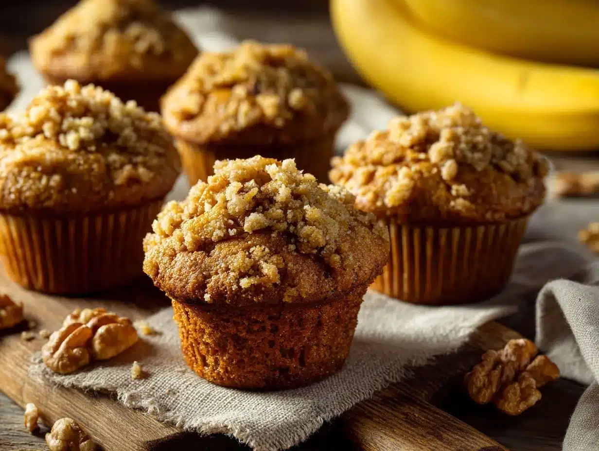 banana nut muffins preparation steps