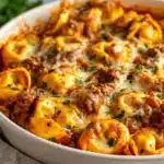 beefy tortellini bake - featured image