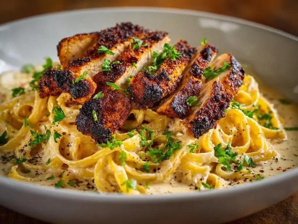 blackened Cajun chicken Alfredo - featured image