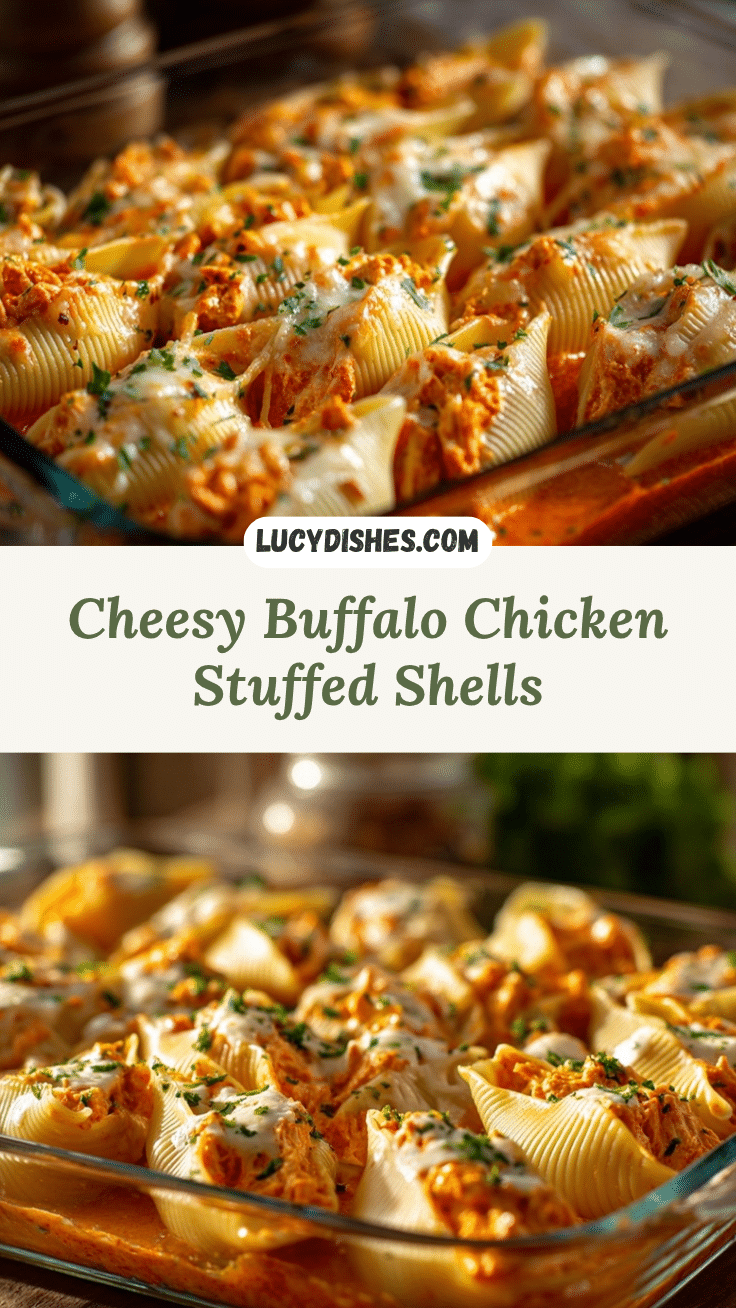Buffalo Chicken Stuffed Shells recipe