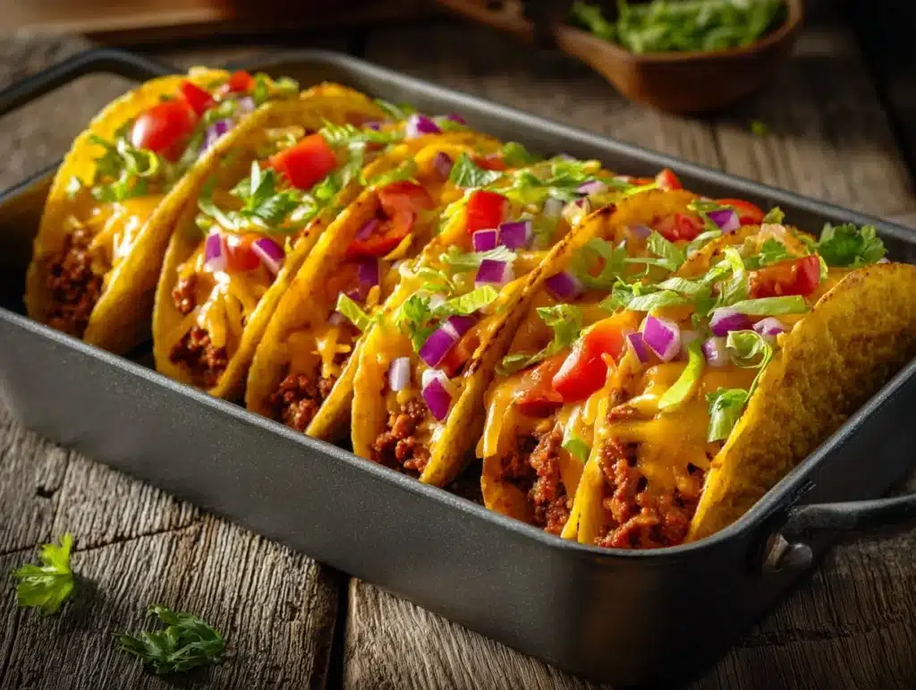 cheesy tacos - featured image