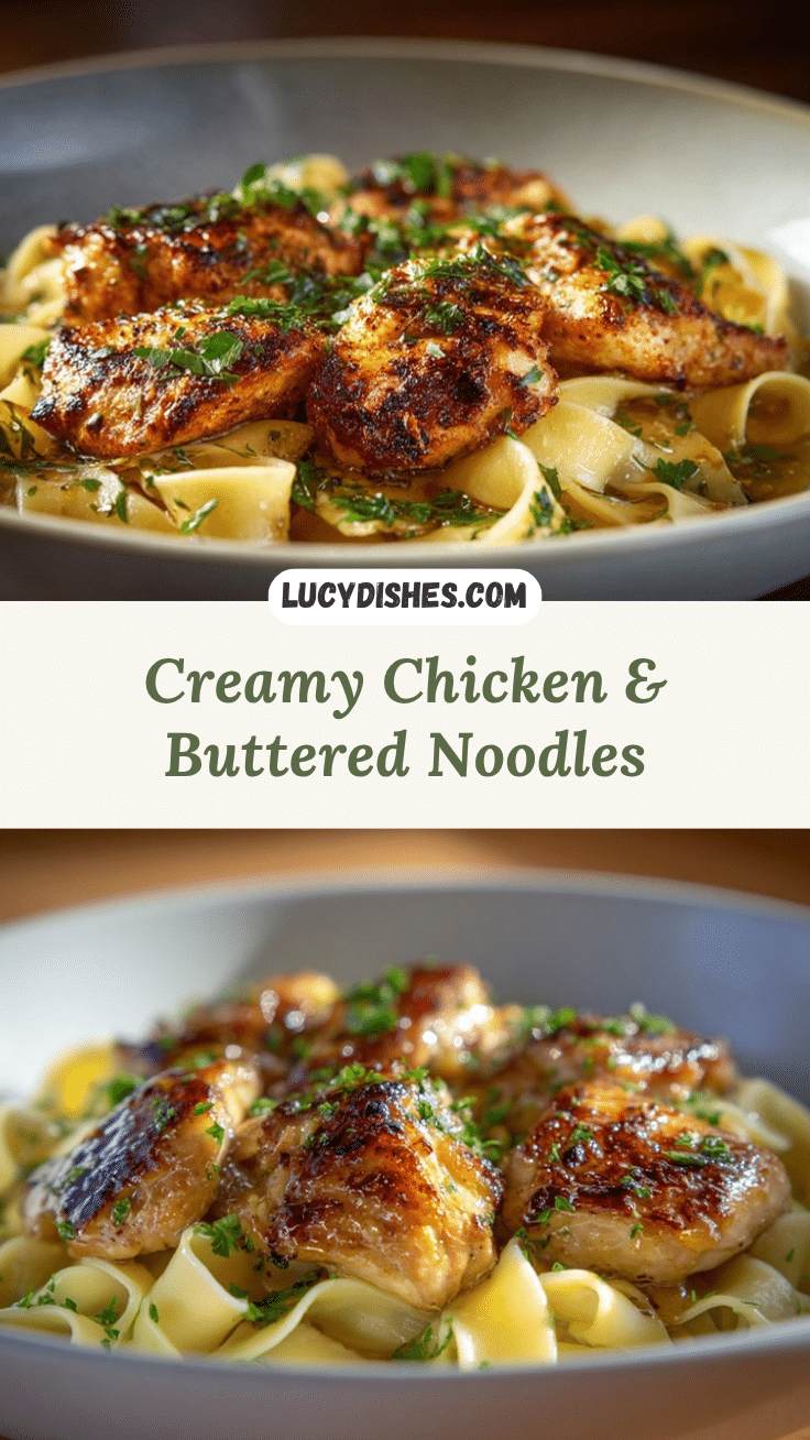 comforting chicken with buttered noodles recipe