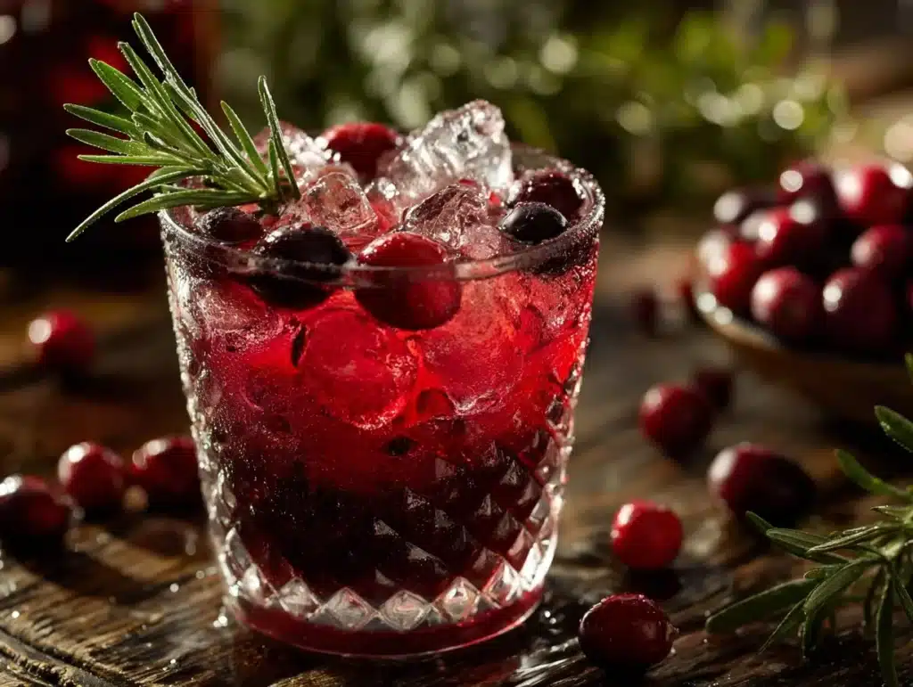 cranberry bourbon smash - featured image