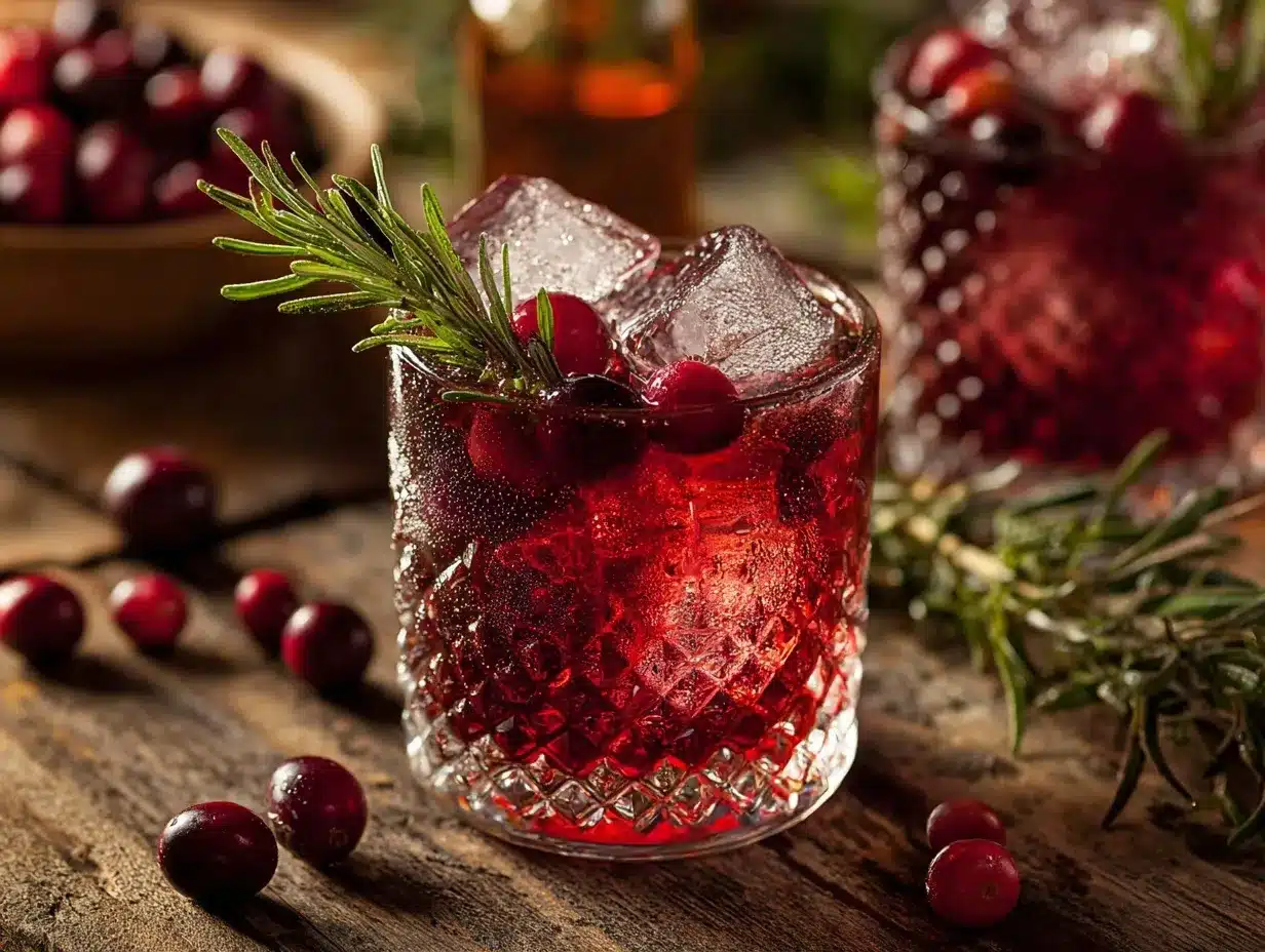 cranberry bourbon smash preparation steps