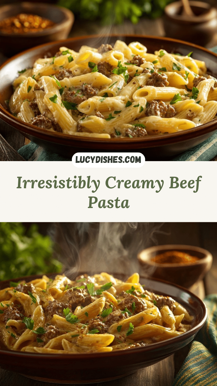 creamy beef pasta recipe