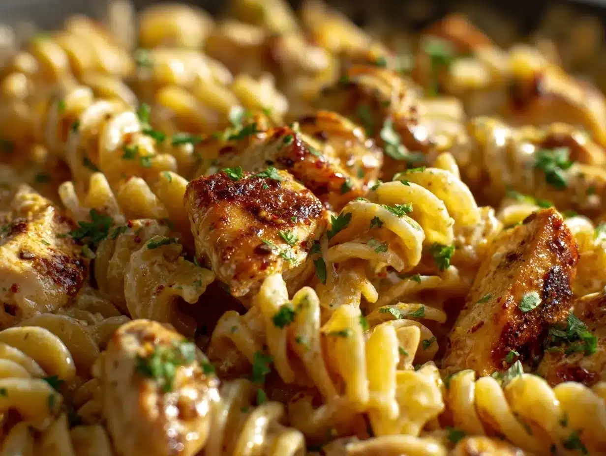 Creamy Cajun Garlic Chicken preparation steps