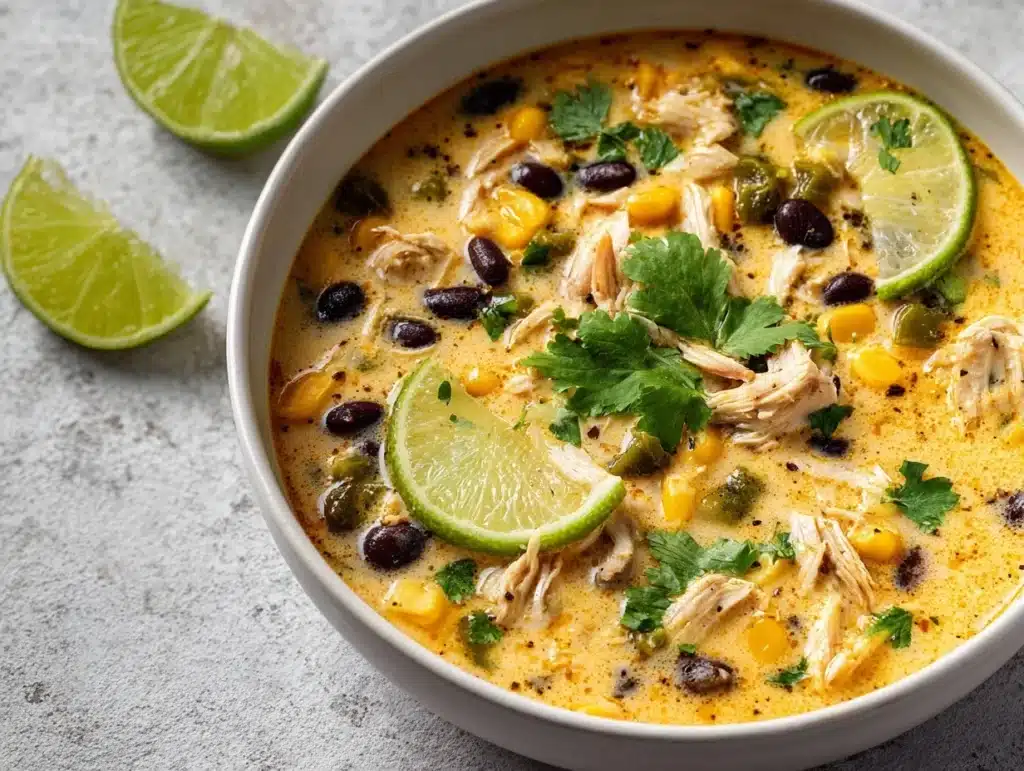 creamy chicken soup - featured image