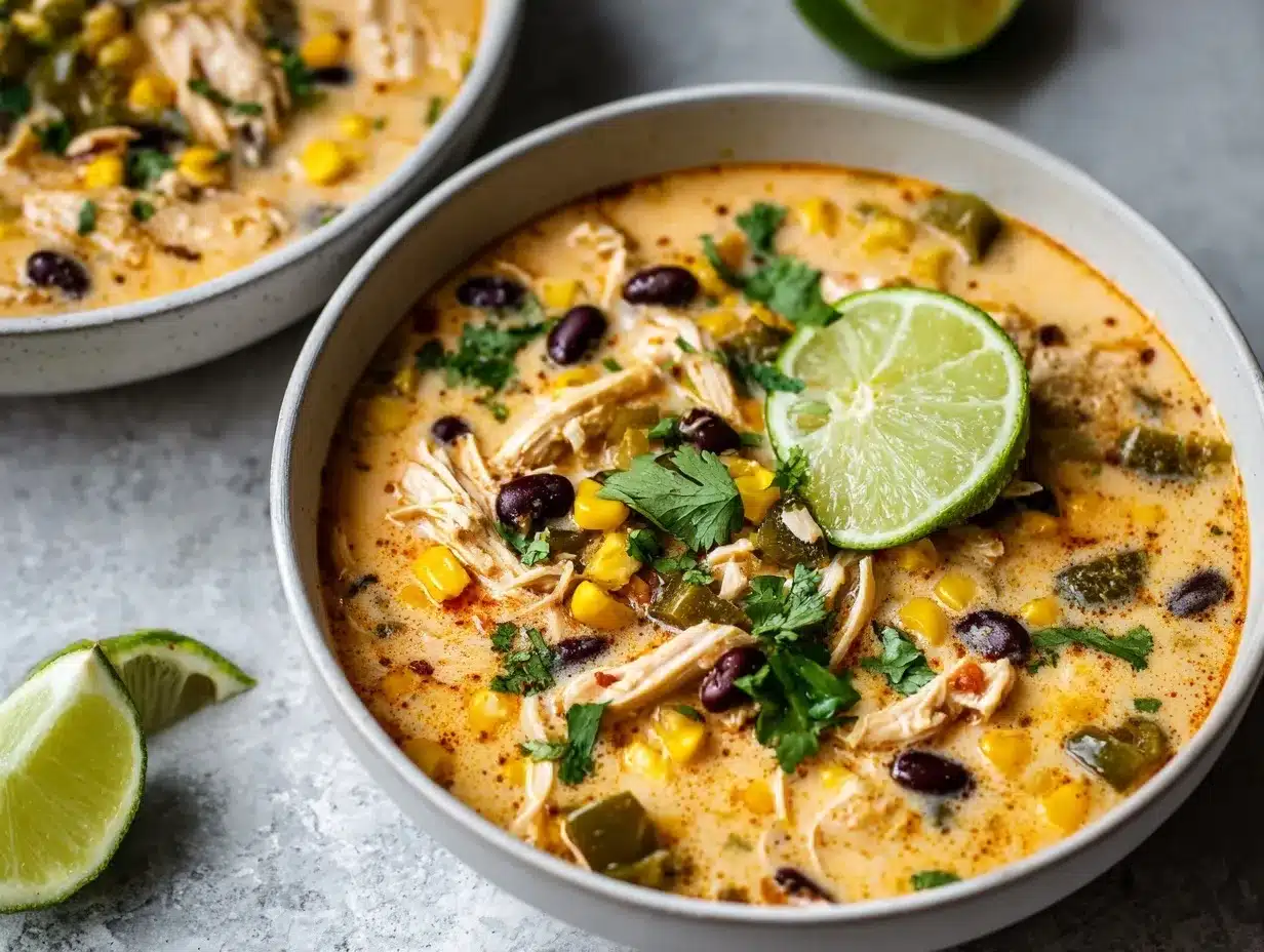 creamy chicken soup preparation steps