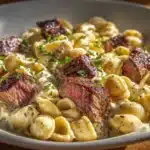 creamy steak bites - featured image