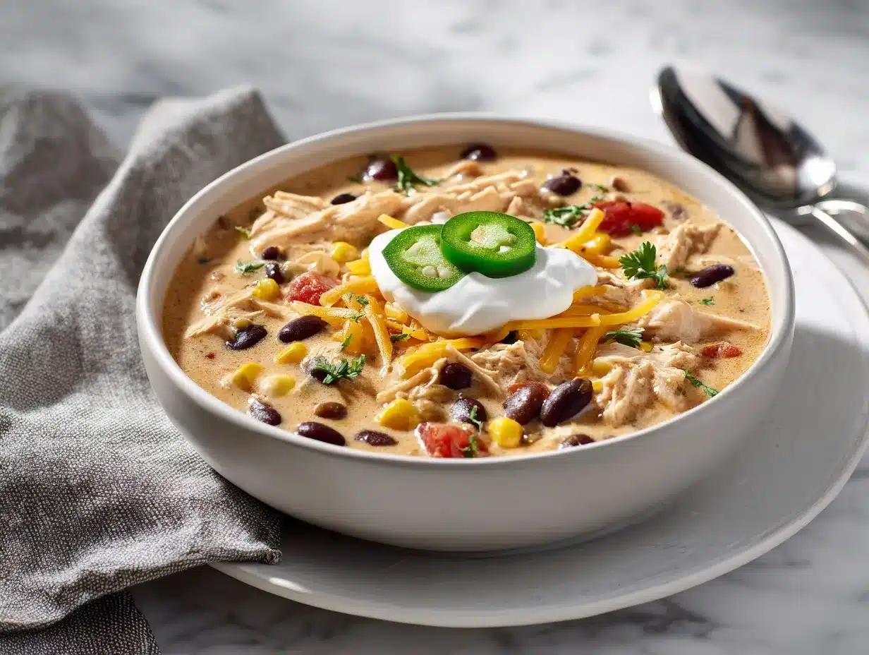 crockpot cream cheese chicken chili preparation steps