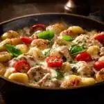 garlic chicken and gnocchi - featured image