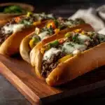ground beef Philly cheesesteaks - featured image