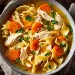 homemade chicken noodle soup - featured image