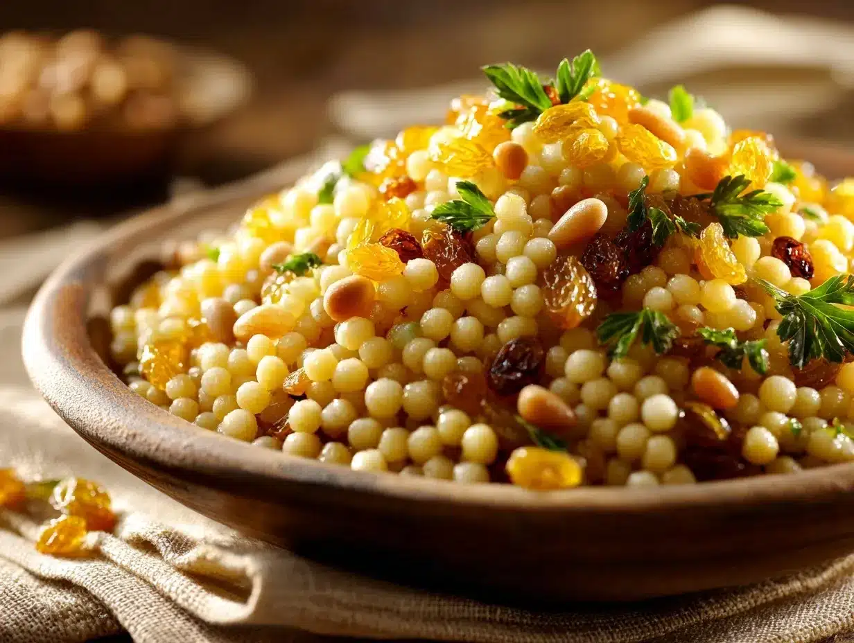 Israeli couscous recipe preparation steps