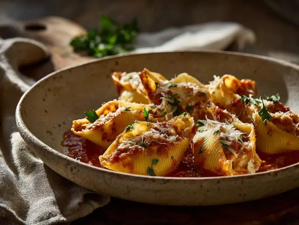 lasagna stuffed shells - featured image