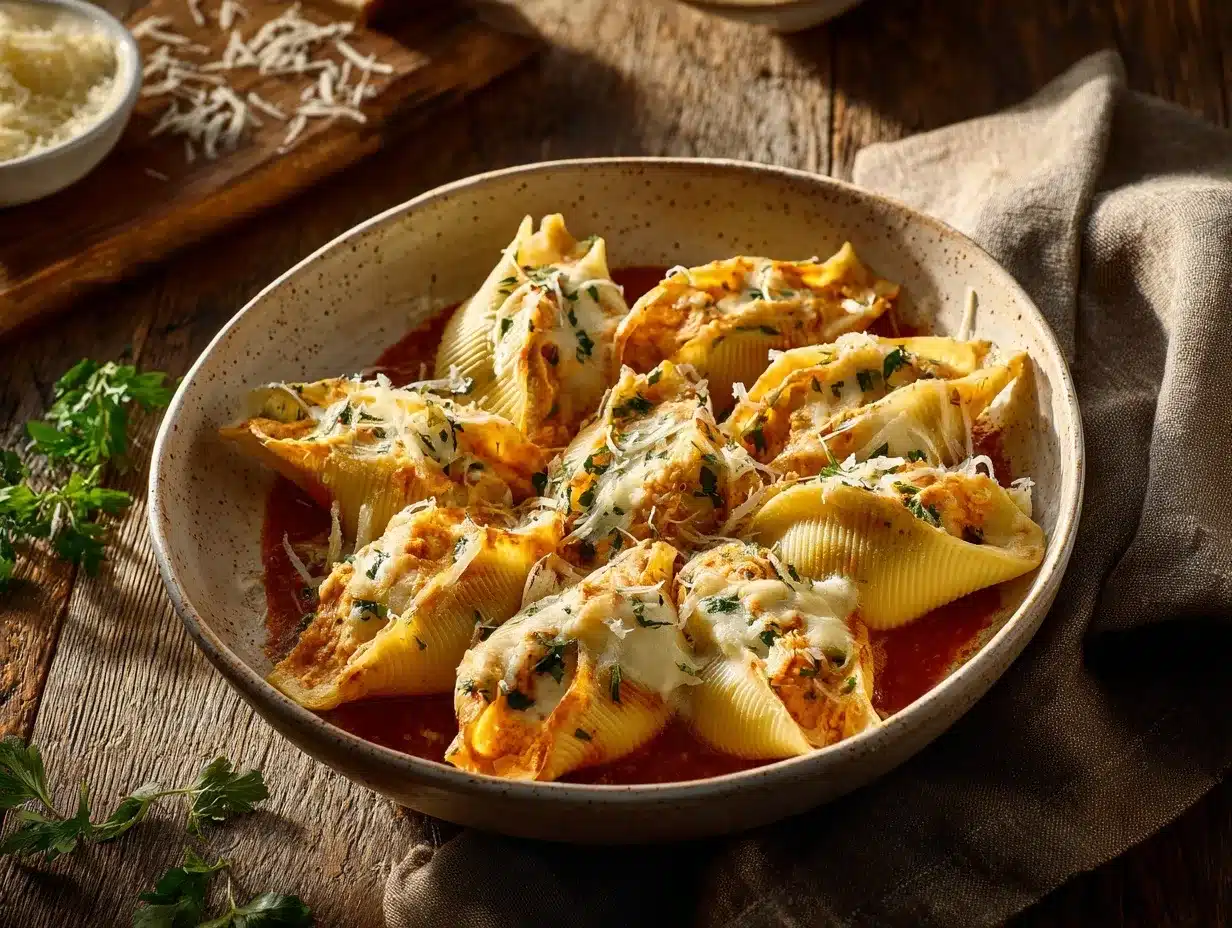 lasagna stuffed shells preparation steps