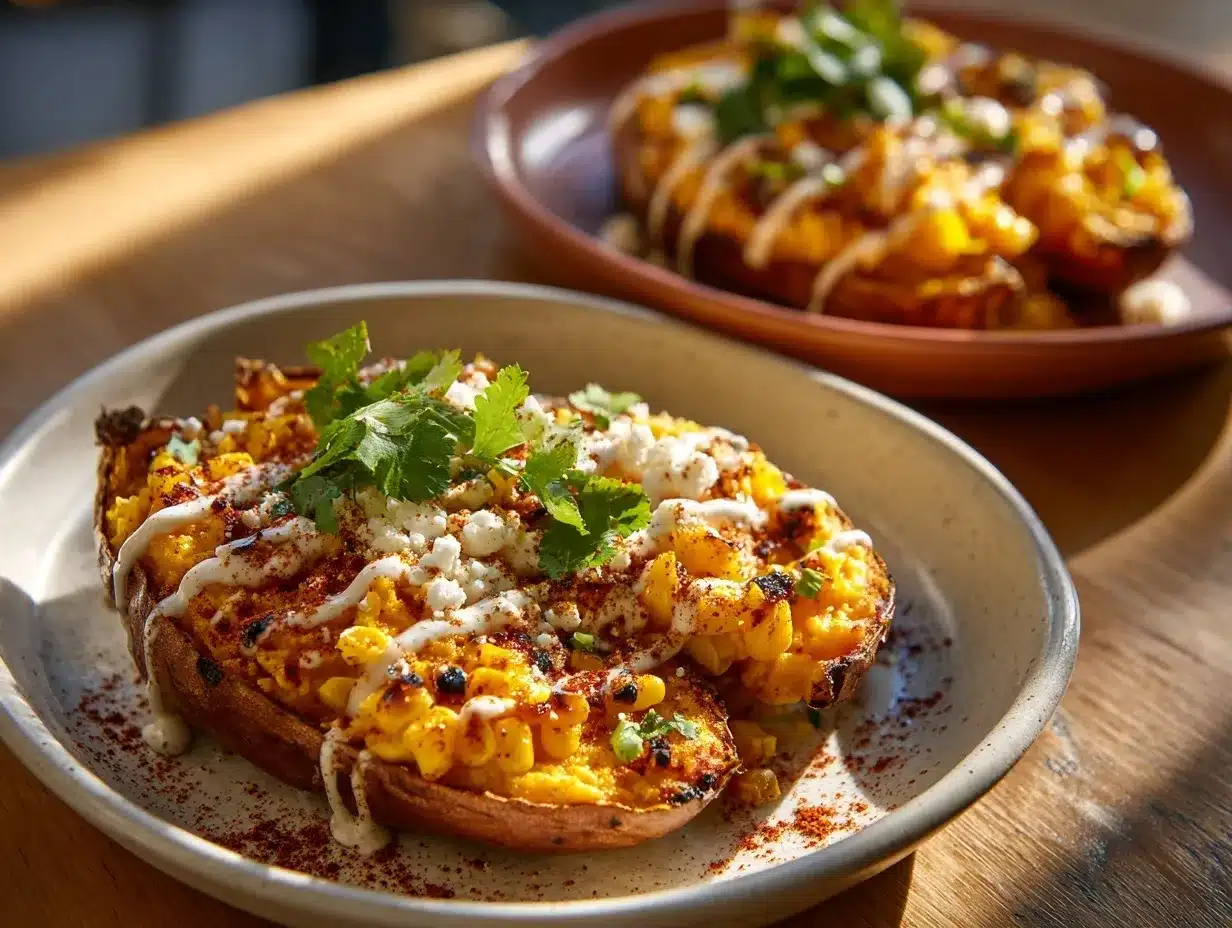 Mexican Street Corn Sweet Potato Mash preparation steps