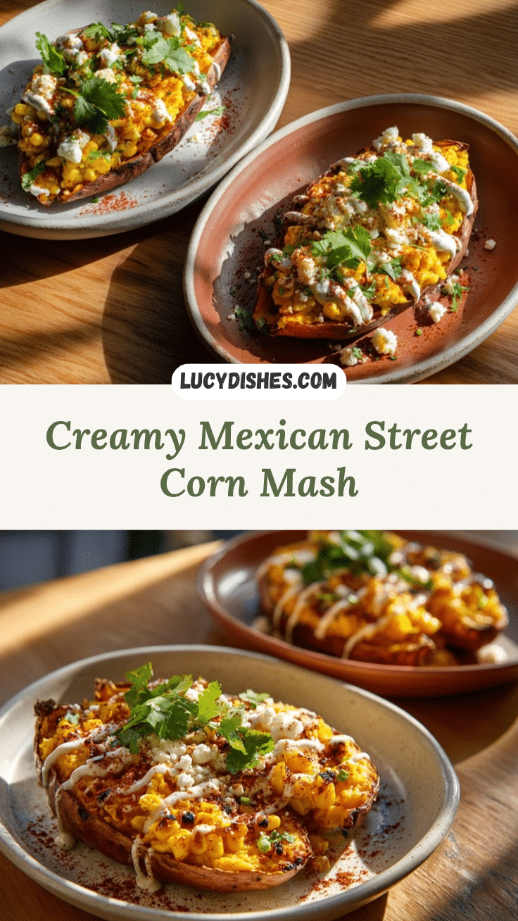 Mexican Street Corn Sweet Potato Mash recipe