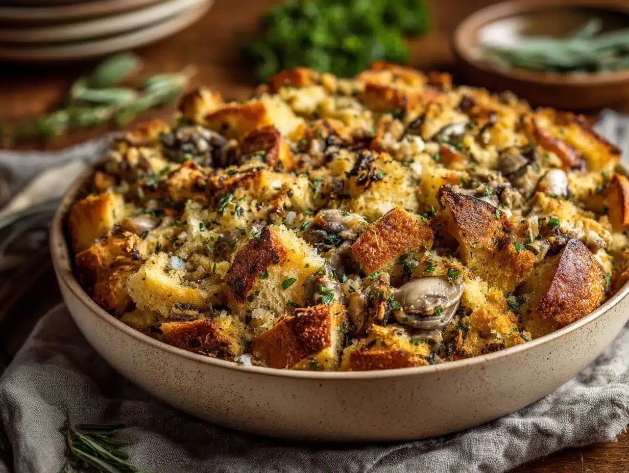 oyster stuffing preparation steps