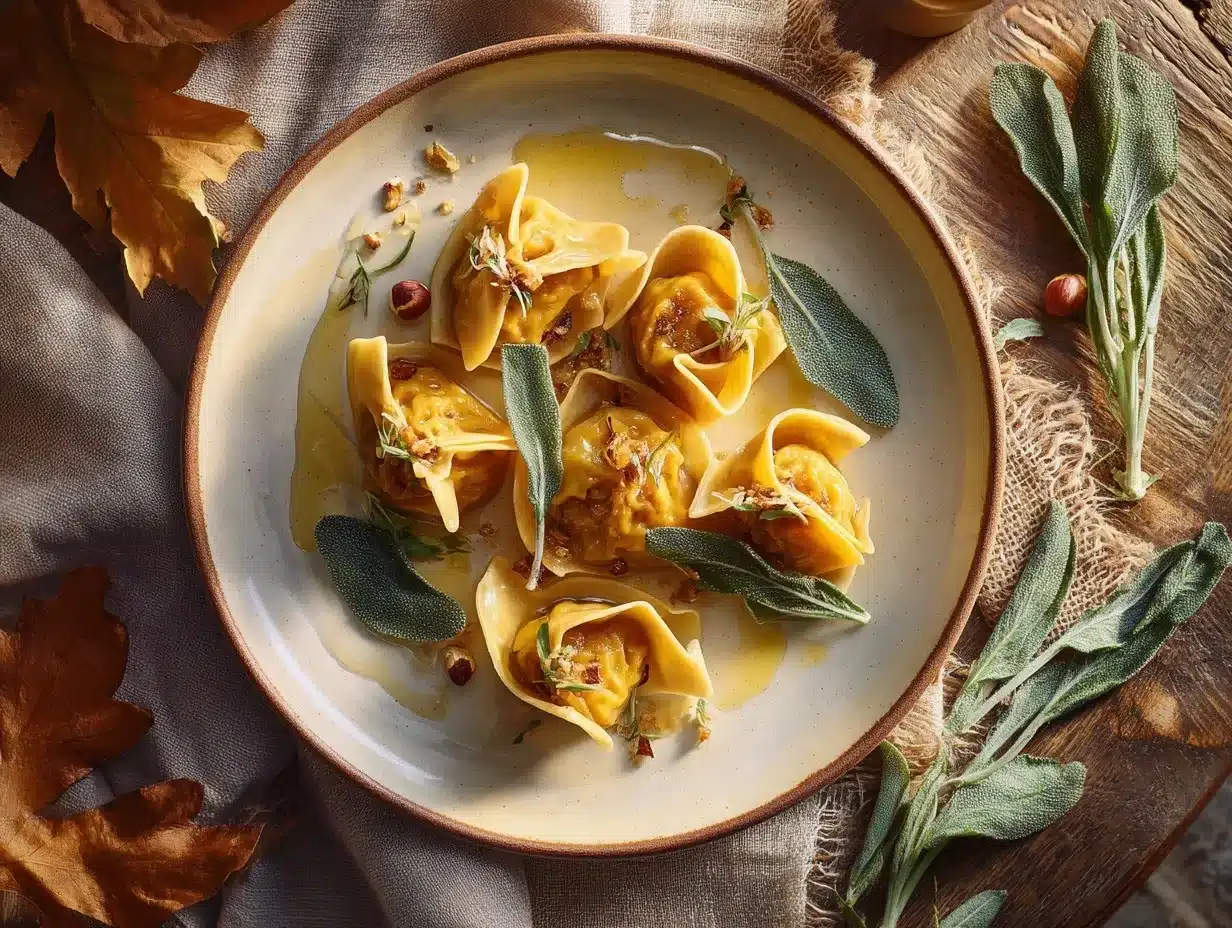 pumpkin sage wontons preparation steps