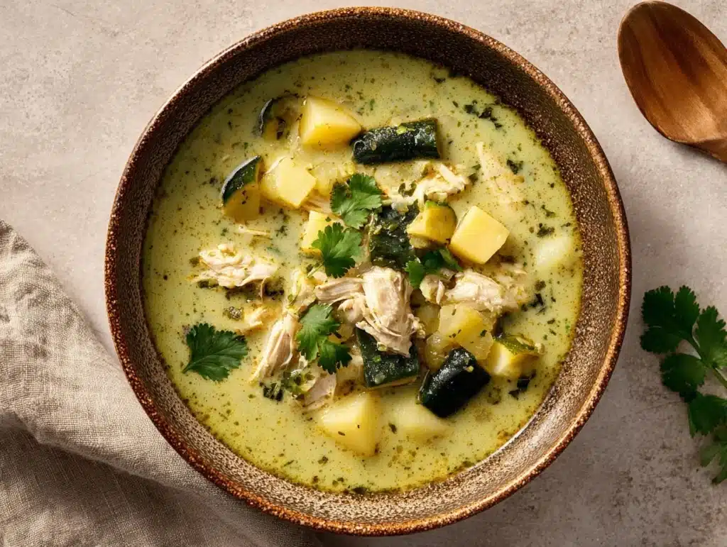 roasted poblano soup - featured image