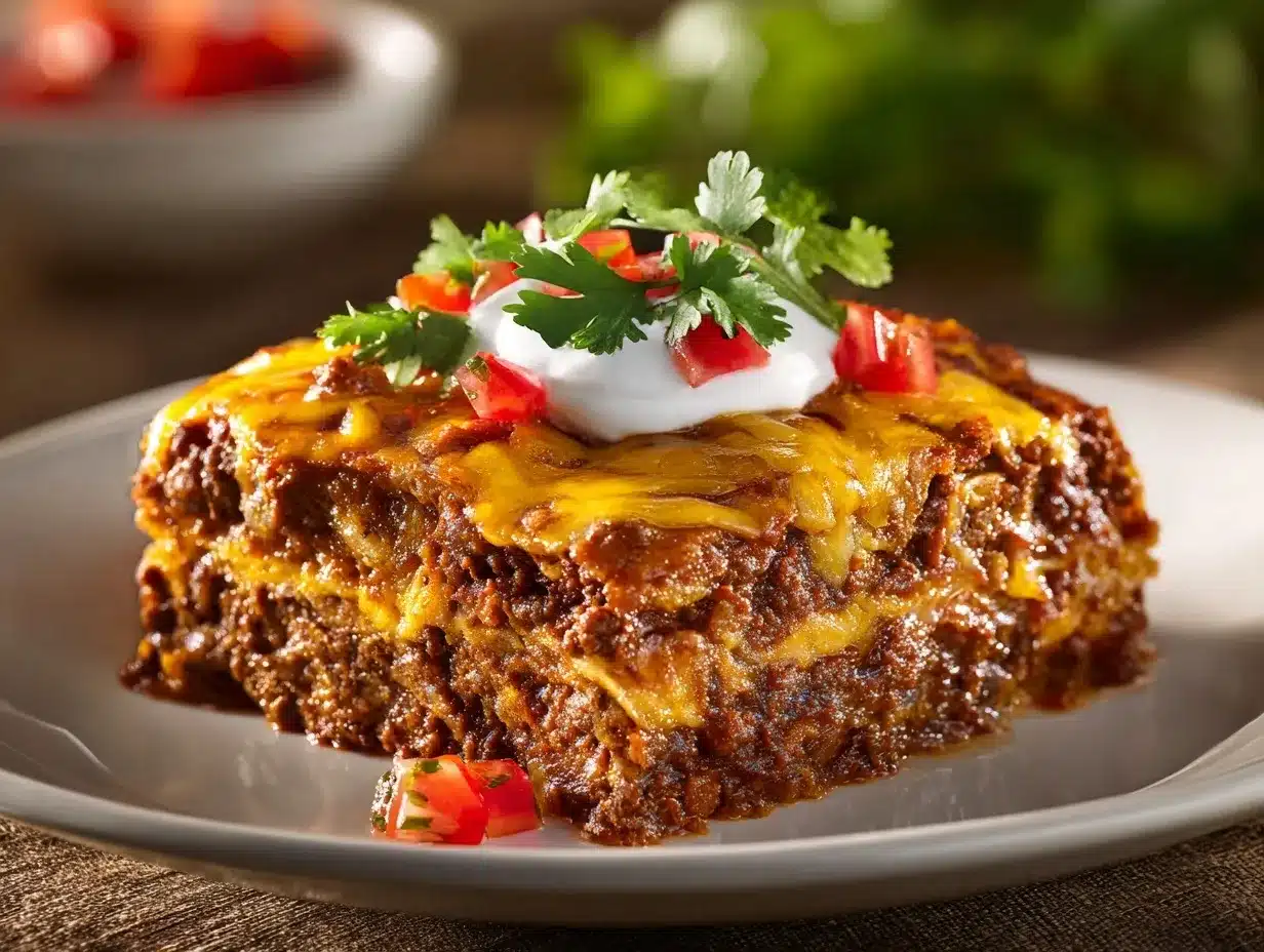 taco casserole preparation steps