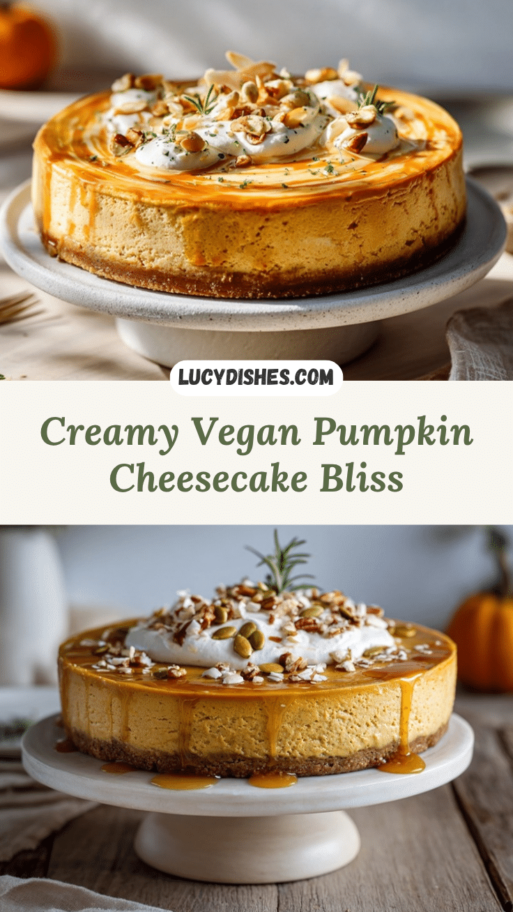 vegan pumpkin cheesecake recipe