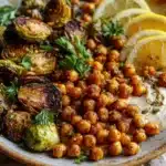 za’atar roasted chickpeas - featured image