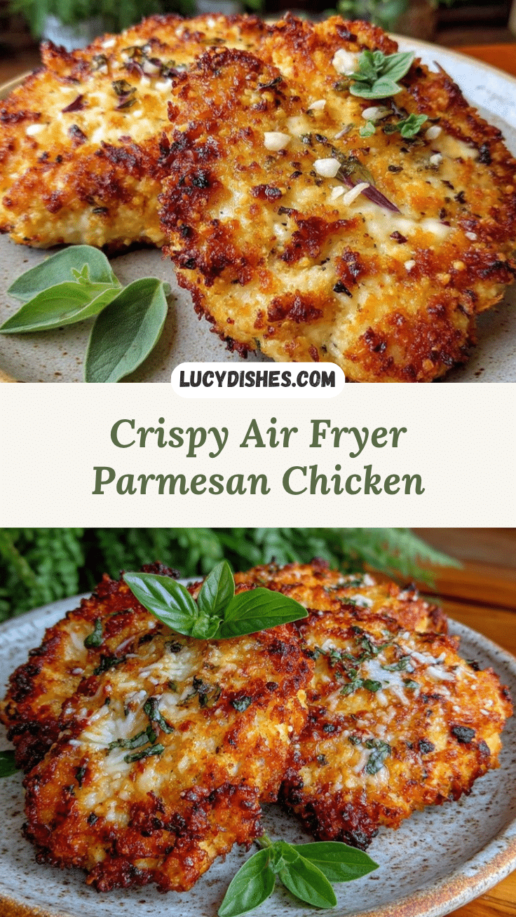 air fryer parmesan crusted chicken recipe