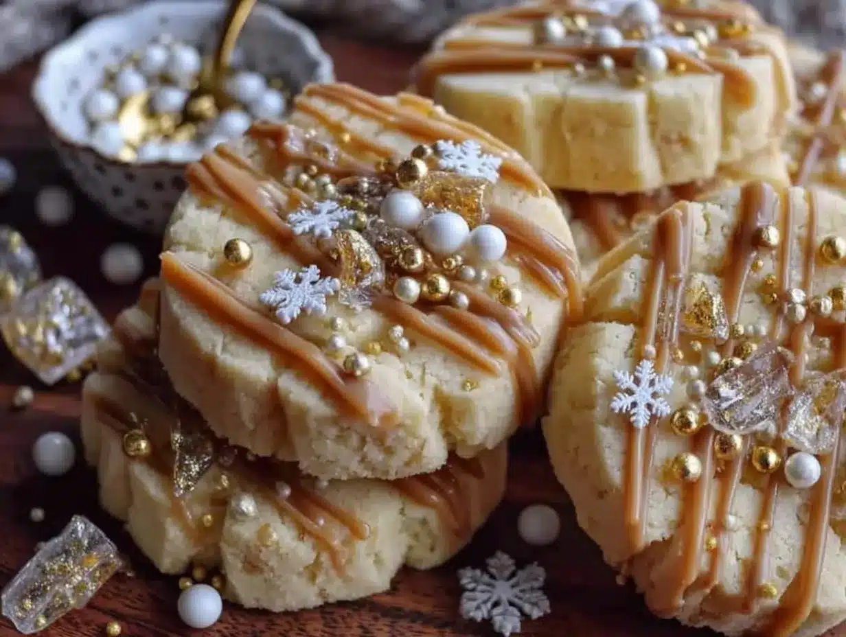 Amaretto Shortbread Cookies preparation steps