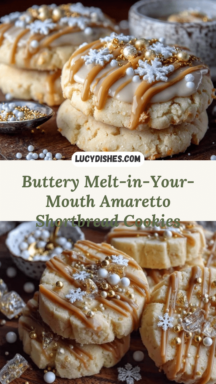Amaretto Shortbread Cookies recipe