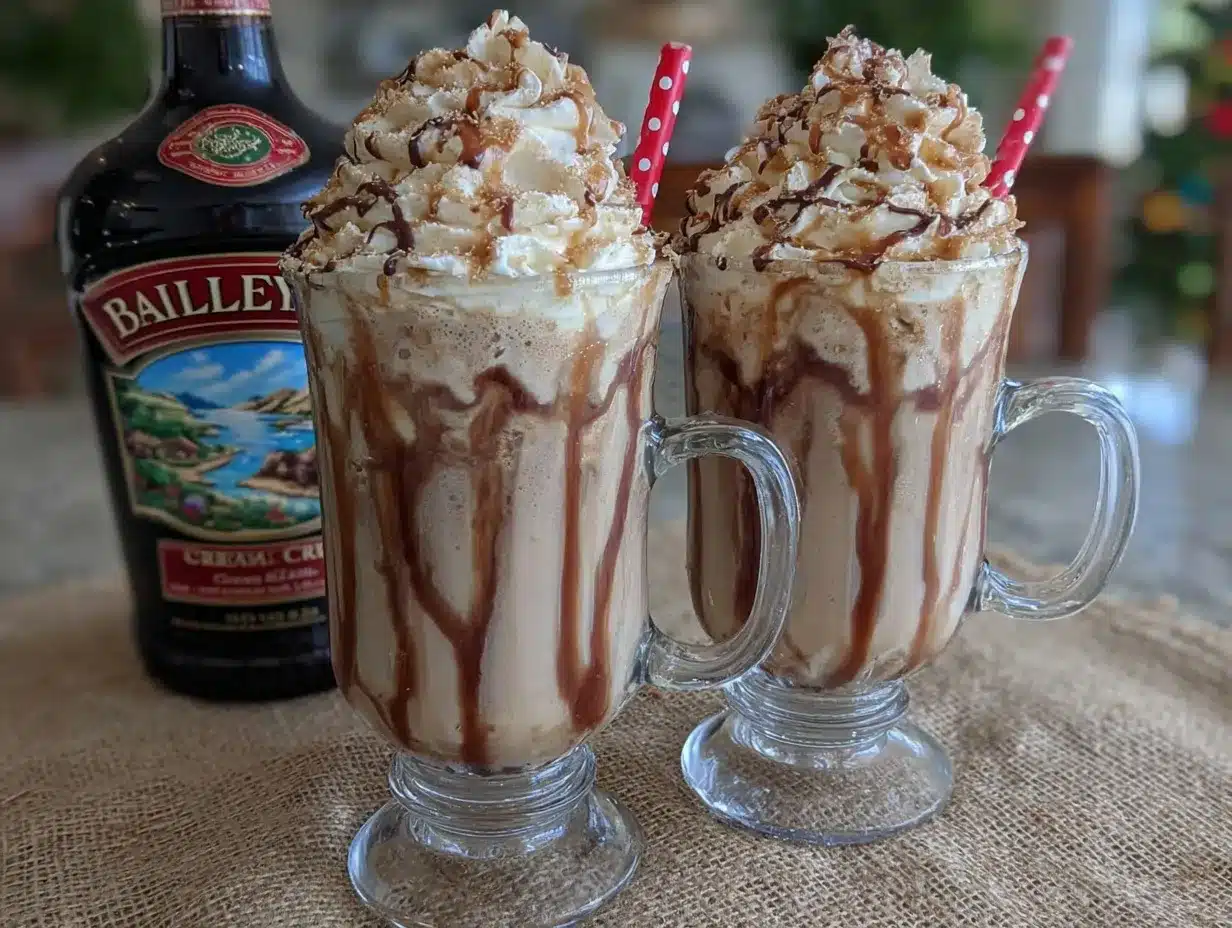 Baileys Mocha Frappuccino preparation steps