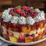 berry trifle cake - featured image