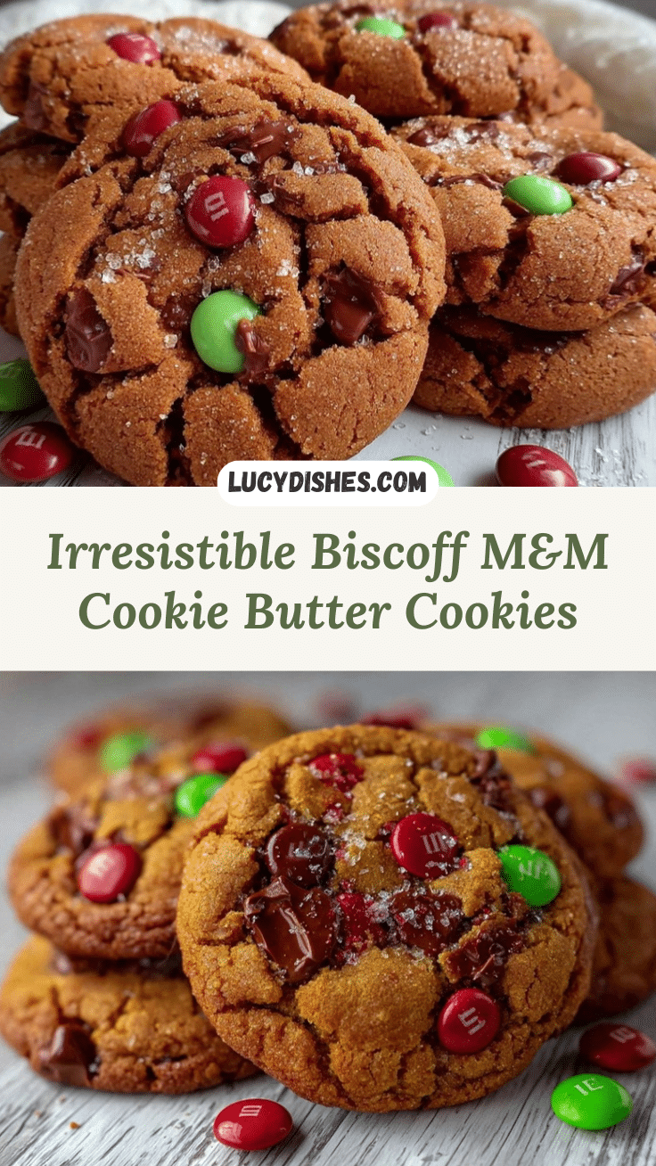 Biscoff M&M Cookie Butter Cookies recipe