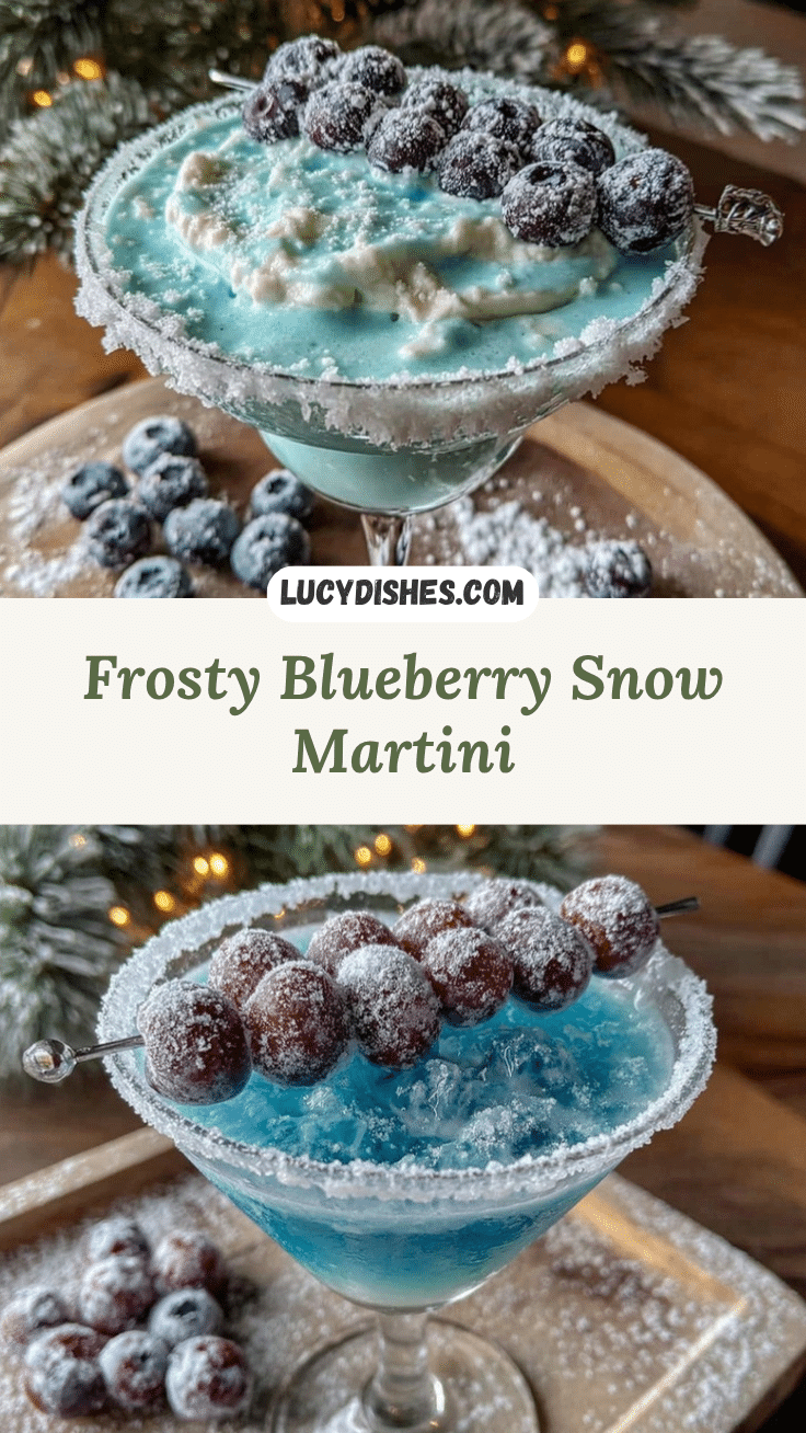 Blueberry Snow Martini recipe