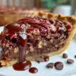 brownie pecan pie - featured image