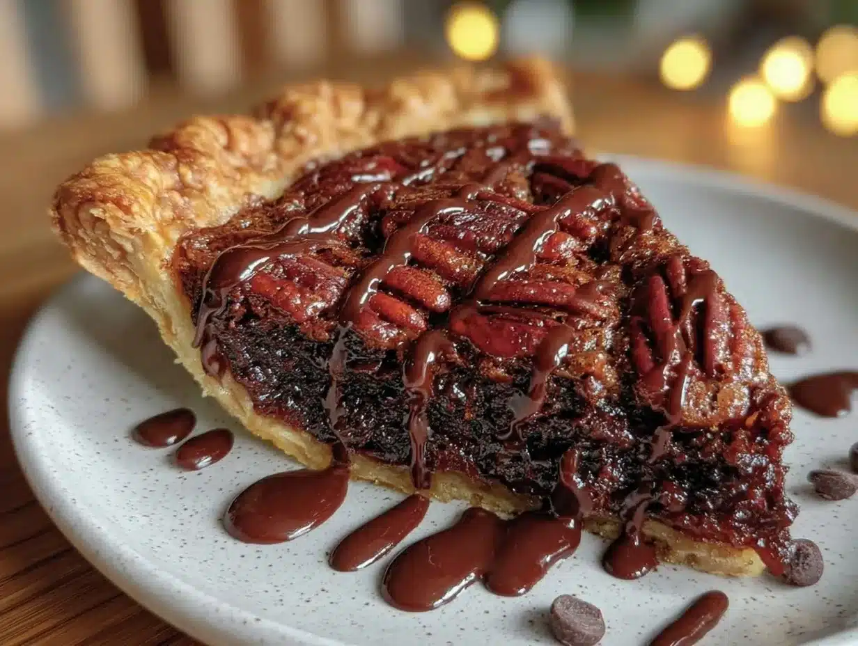 brownie pecan pie preparation steps