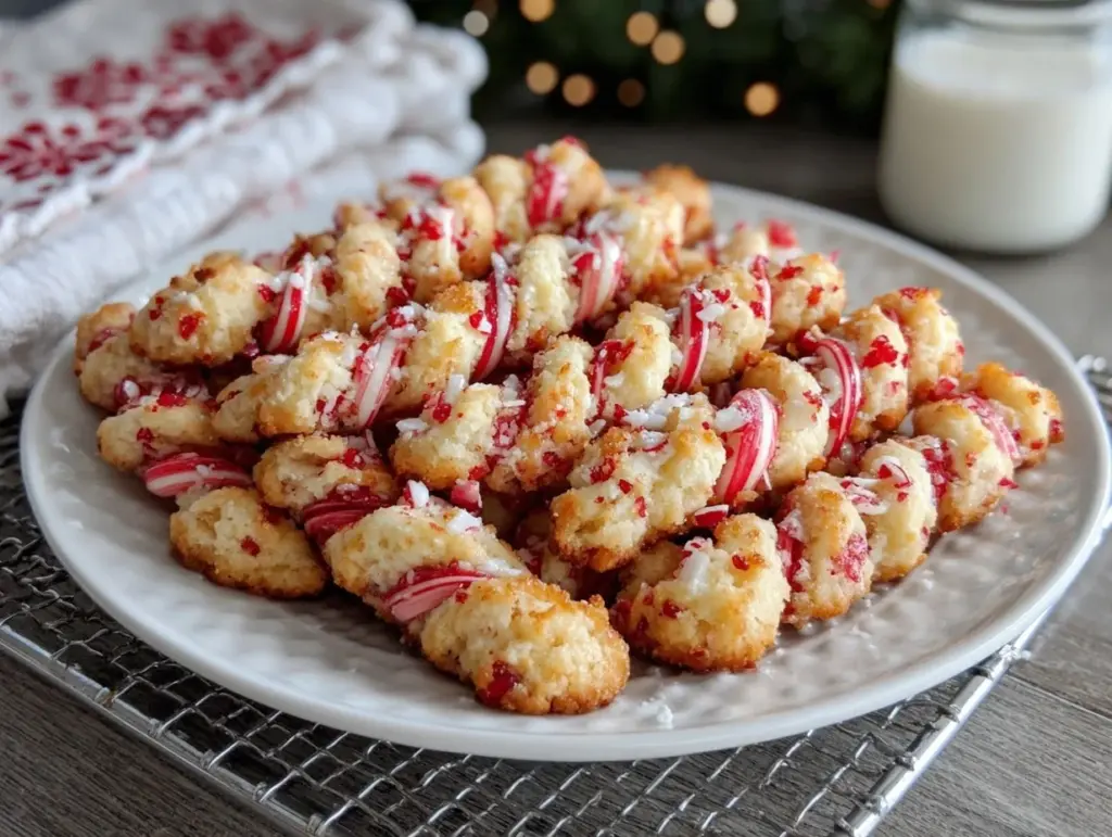 candy cane cookies - featured image