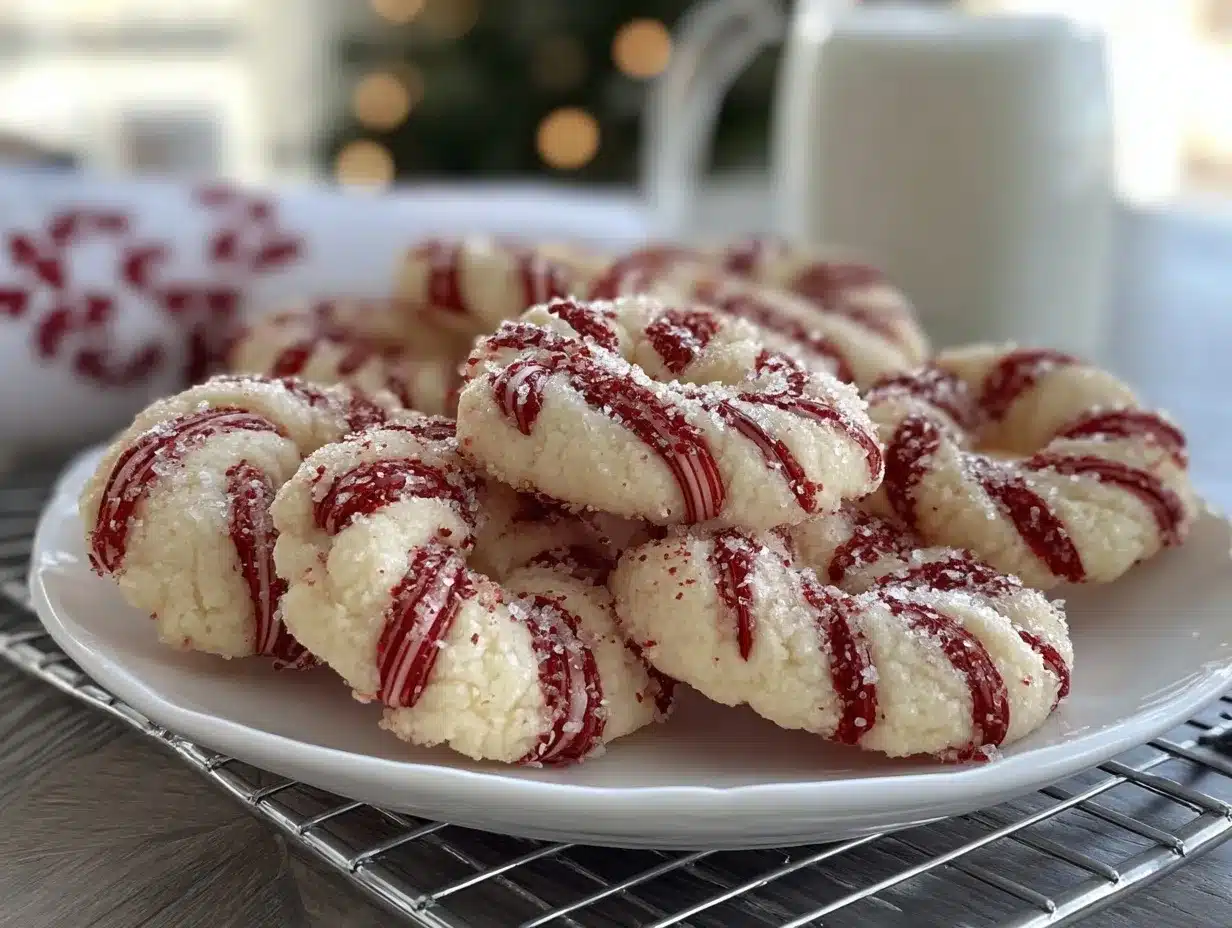 candy cane cookies preparation steps