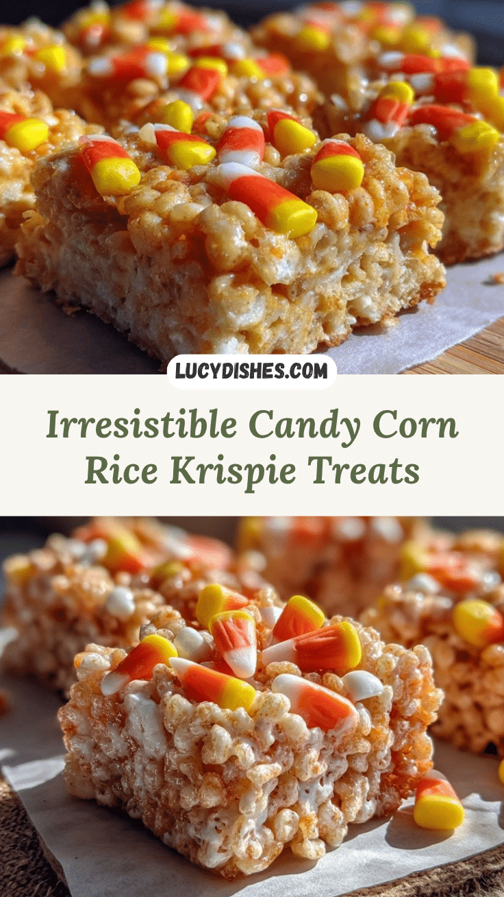 Candy Corn Rice Krispie Treats recipe