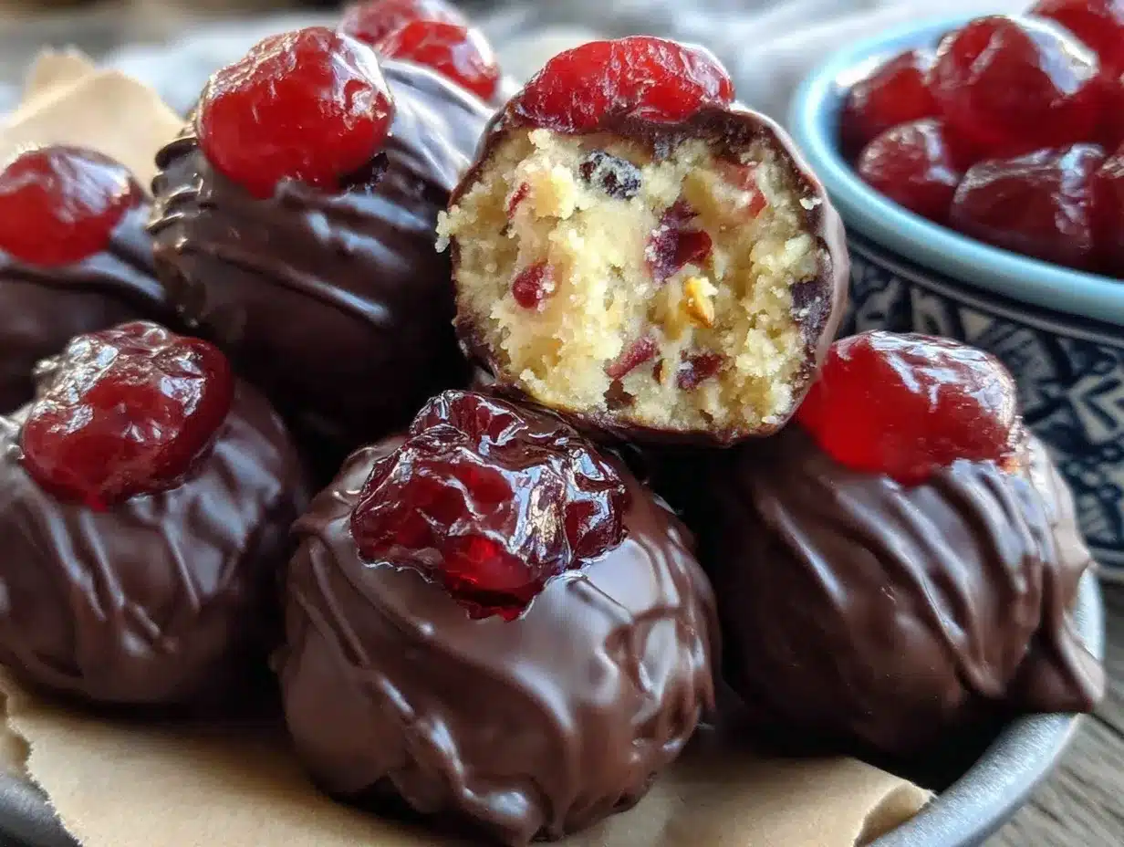 cherry bourbon balls preparation steps