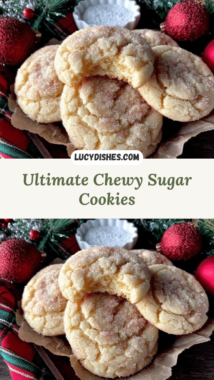 chewy Christmas sugar cookies recipe