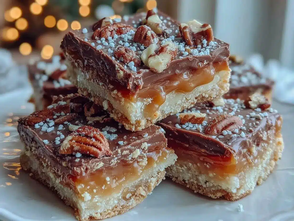 Chewy Christmas Toffee Bars preparation steps