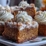 chewy gingerbread bars - featured image