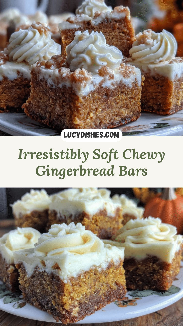 chewy gingerbread bars recipe