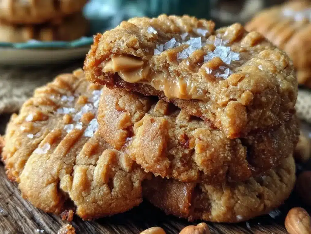 chewy peanut butter cookies - featured image